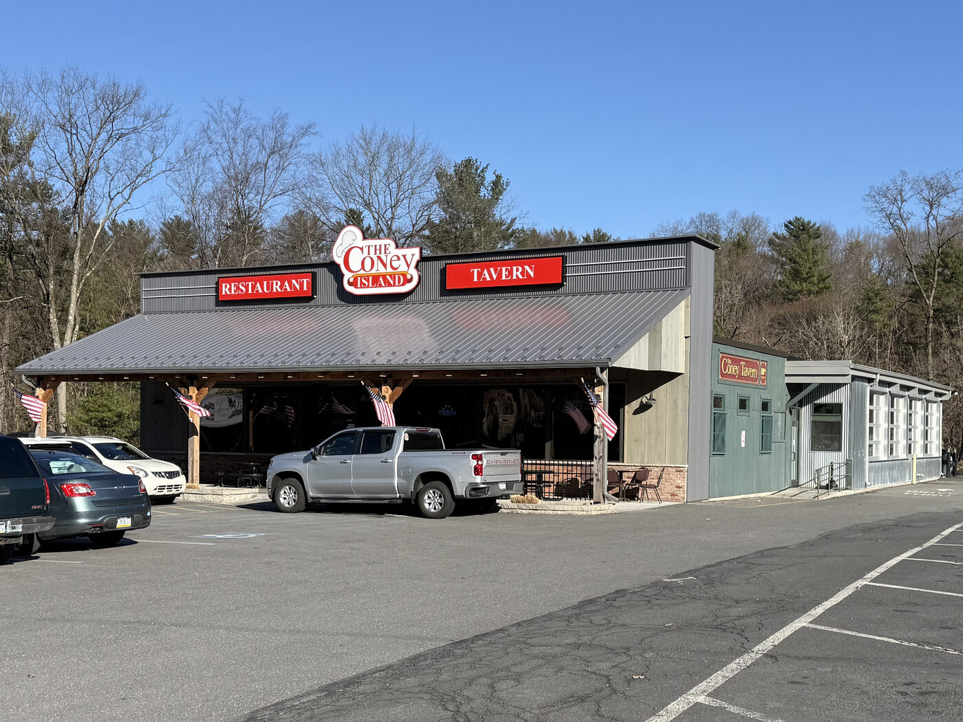 The Coney Island Restaurant & Tavern exterior in daylight
